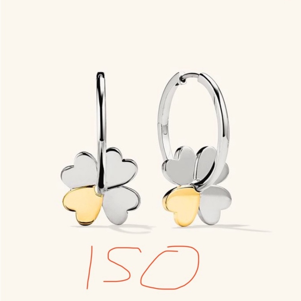 ISO Ganni x Mejuri Convertible Clover Hoops